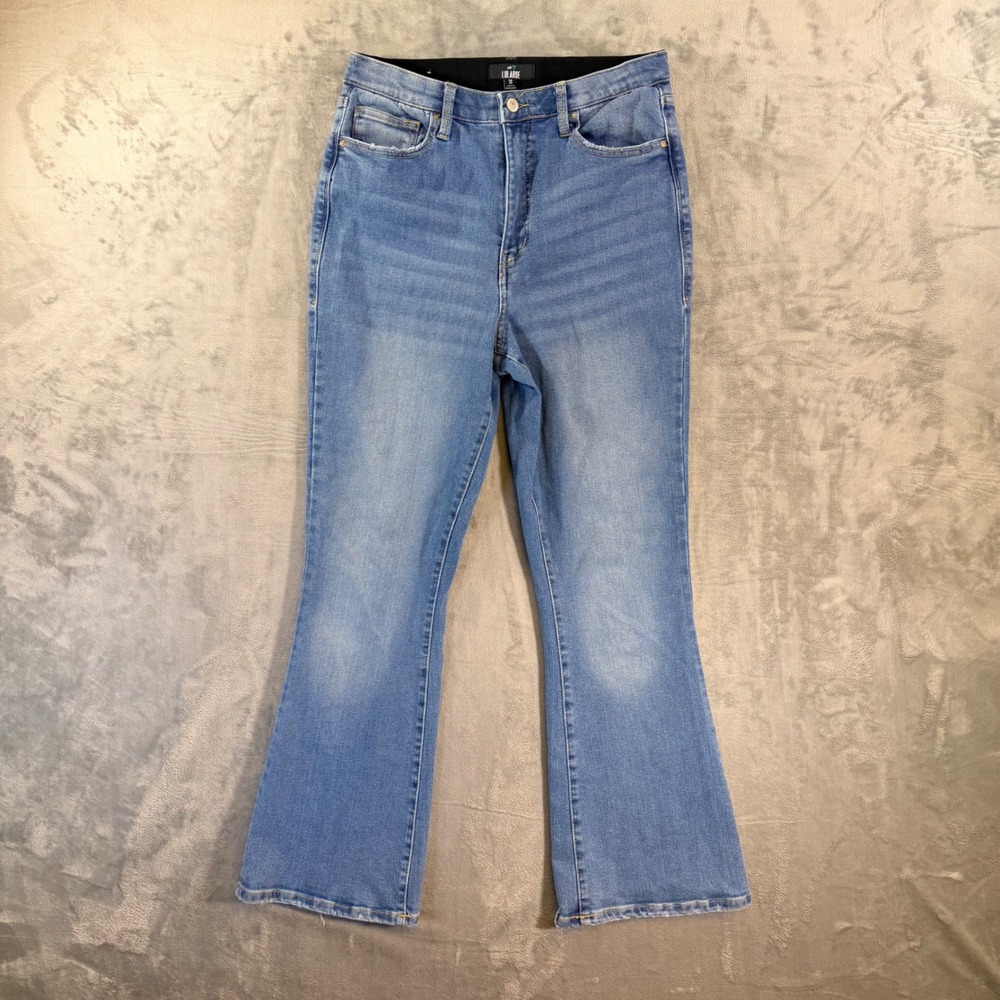 LuLaRoe Flare Jeans Women's Size 10 Blue Light Wash Denim